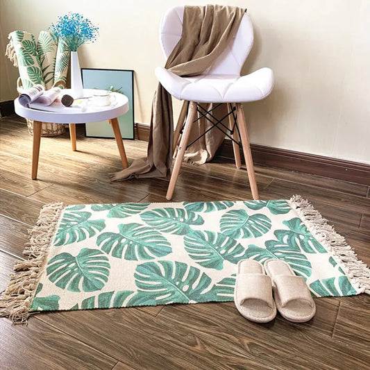 Monstera or Fern Rugs, Houseplant Decor