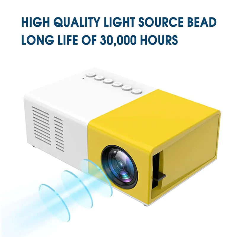 Wireless Movie & Game Projector 1000 lumens LED