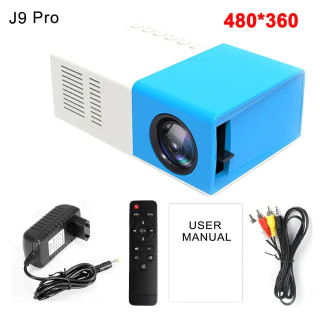 Wireless Movie & Game Projector 1000 lumens LED