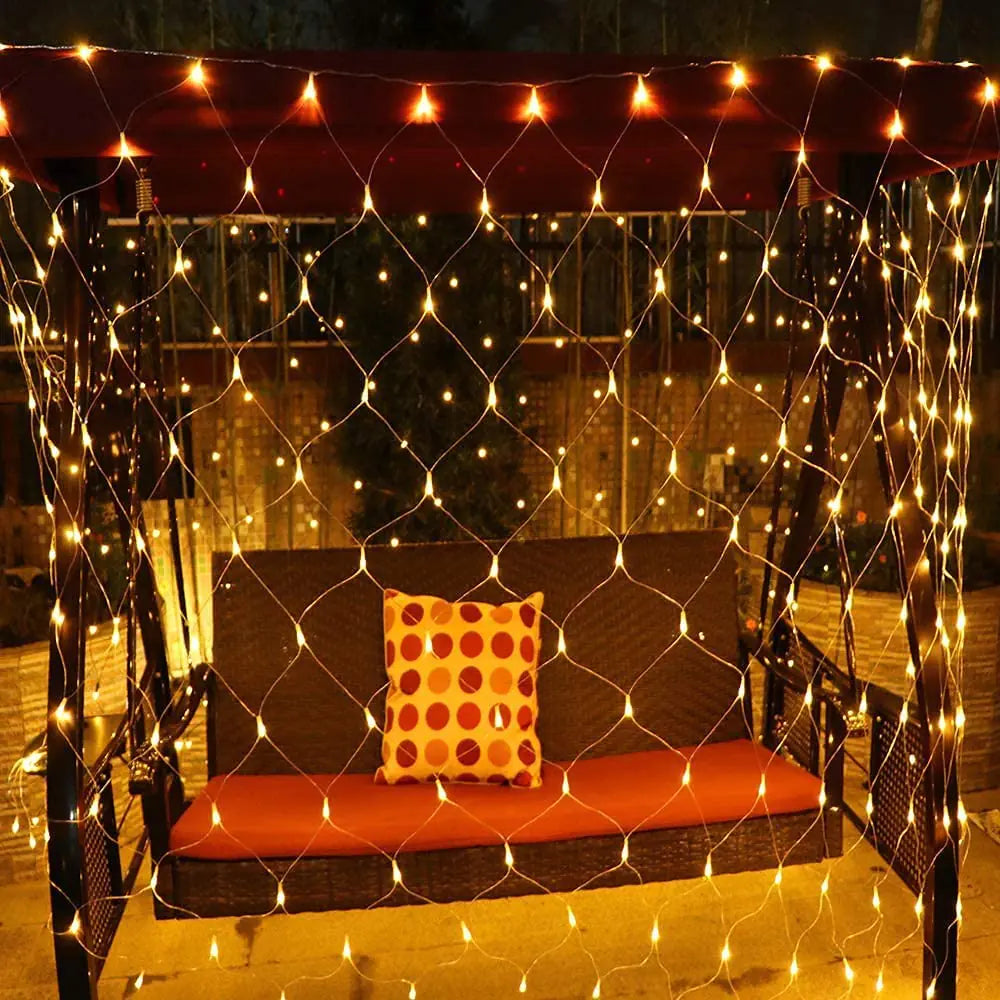 Solar Fairy Lights Wall of Light Net