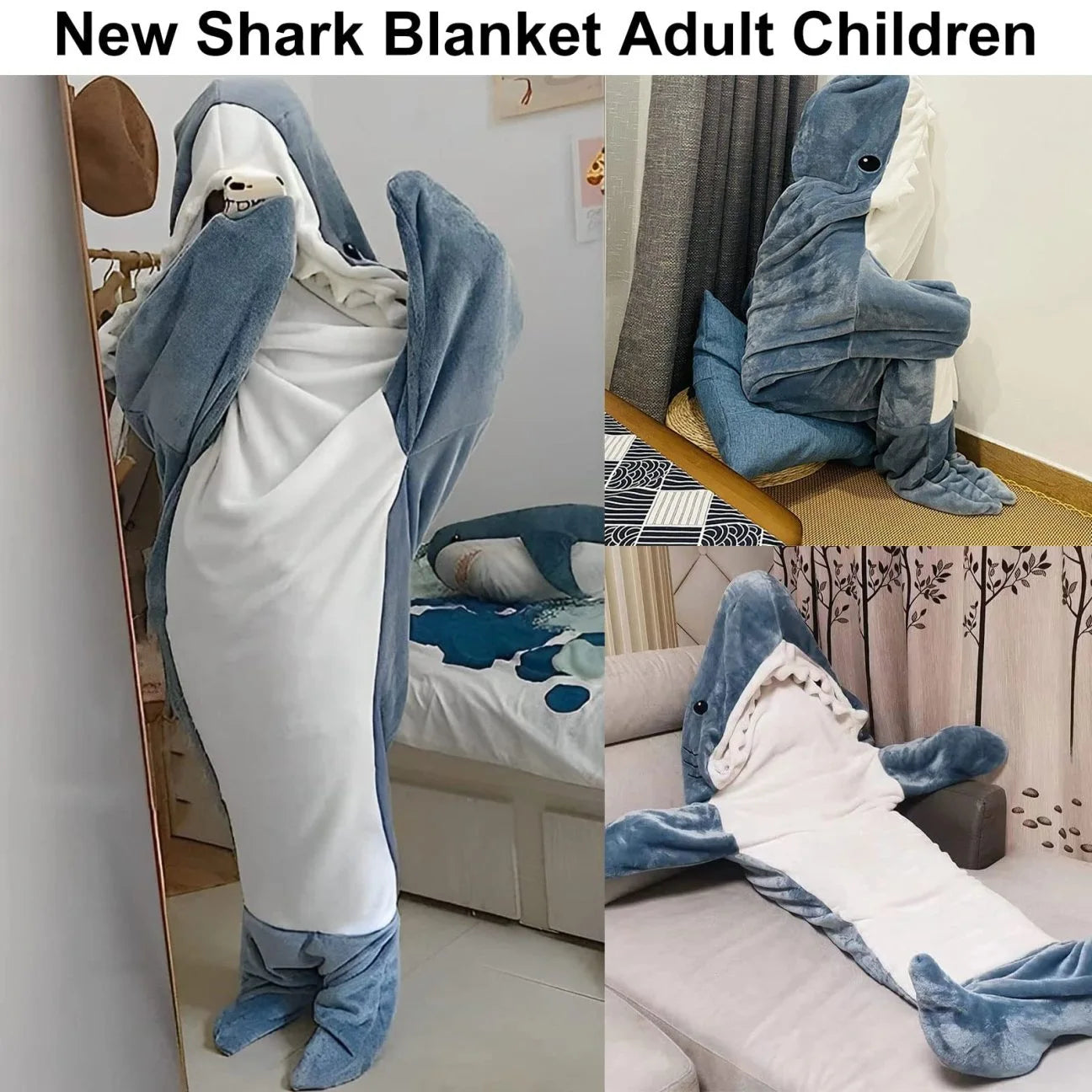 Shark Wearable Blanket, Cozy TV Watching