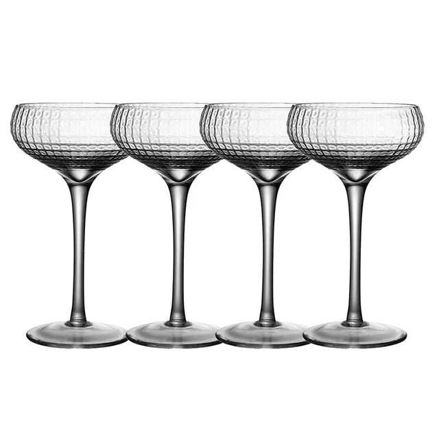 Patterned Cocktail Glass, Vintage Elegance