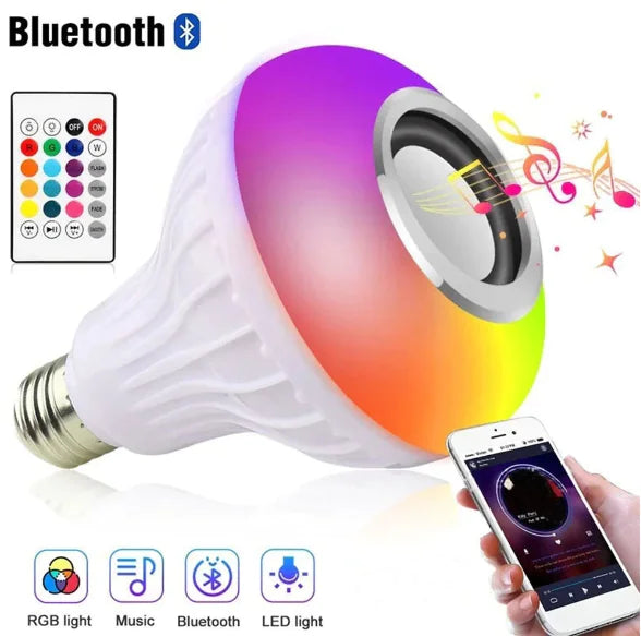 Musical Light Bulb, Bluetooth Light Bulb, Multi Colored