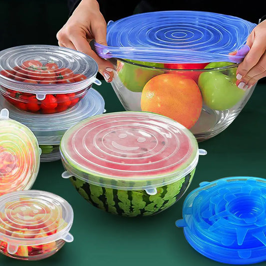 Reusable Stretchy Lids for Kitchen