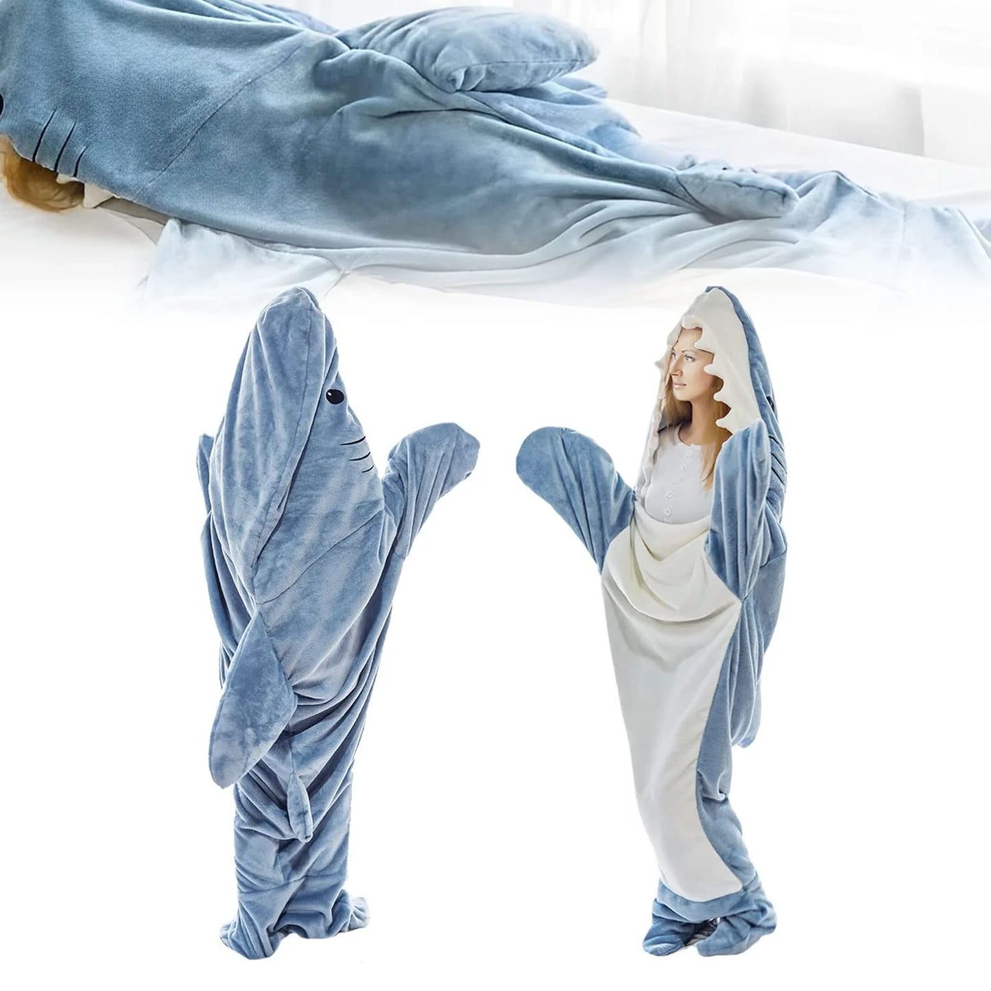 Shark Wearable Blanket, Cozy TV Watching