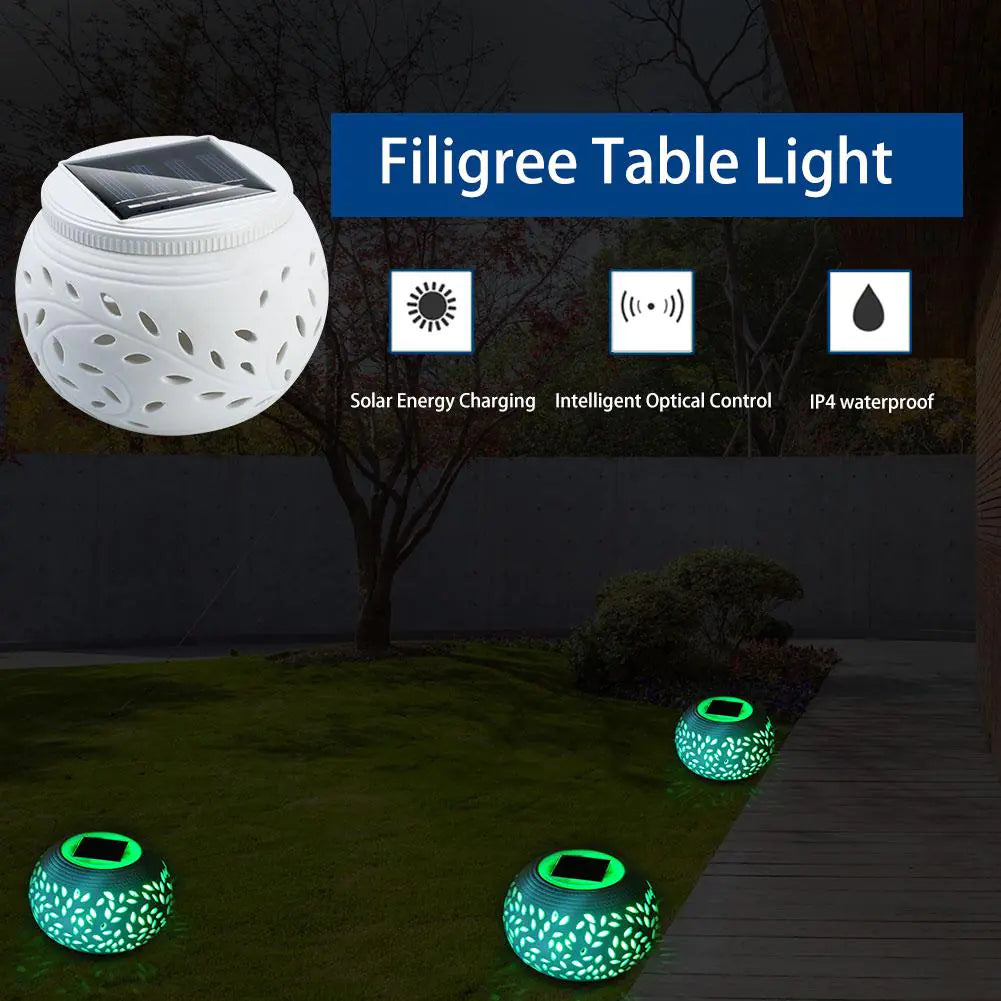 Porcelain Solar LED Lamp