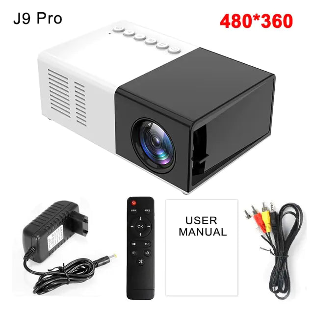 Wireless Movie & Game Projector 1000 lumens LED