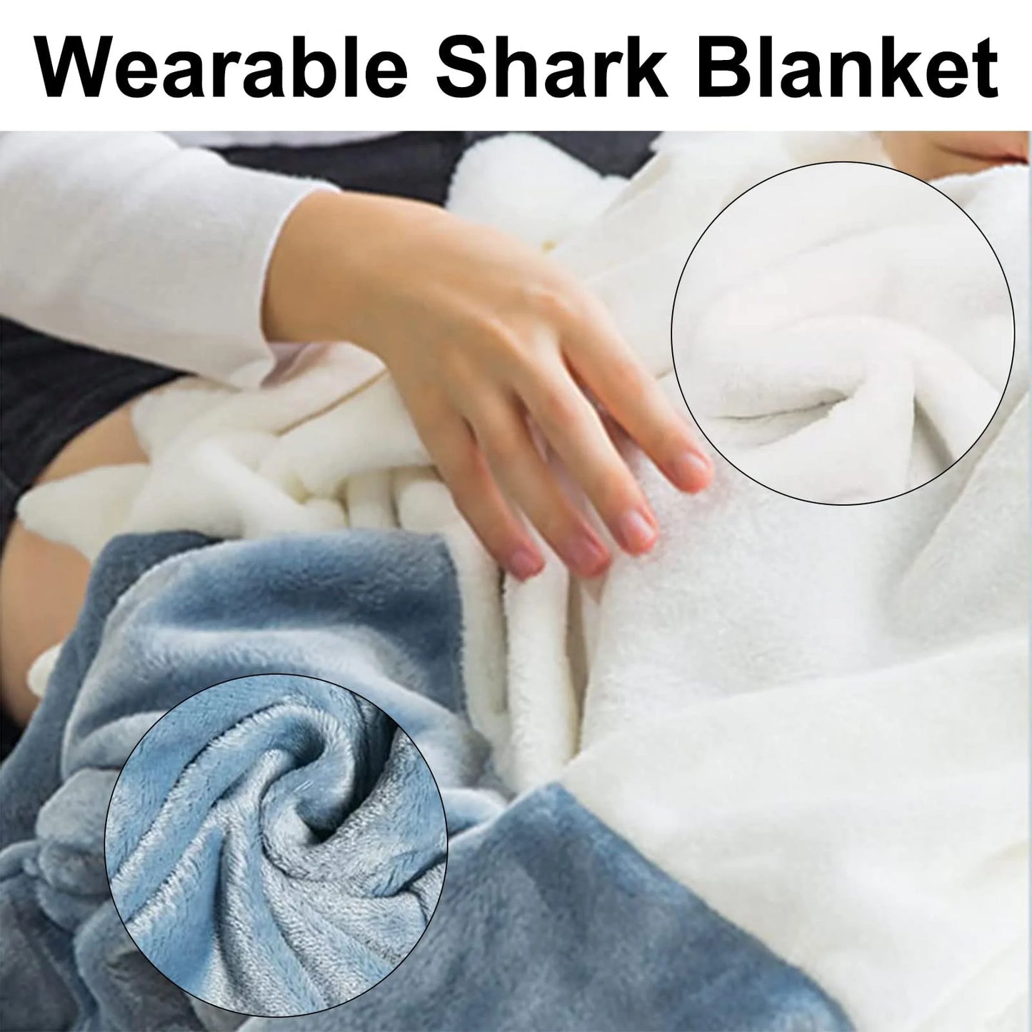 Shark Wearable Blanket, Cozy TV Watching