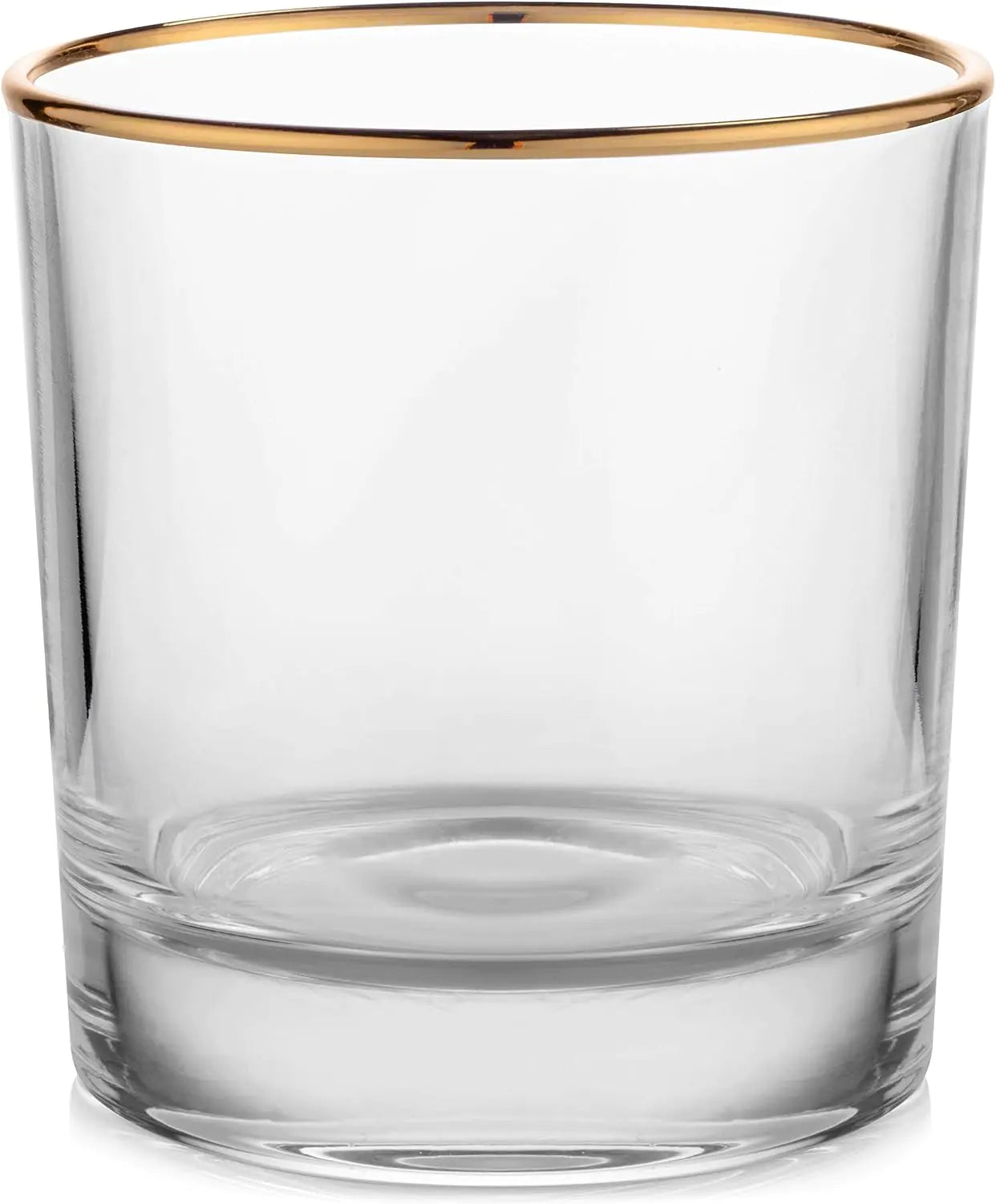 Gold Rimmed Whiskey Glasses Set Of 4 Tumbler