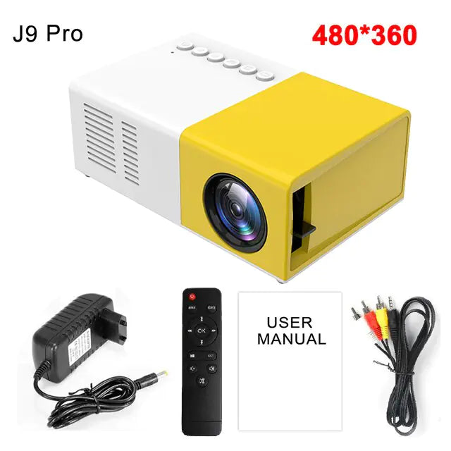 Wireless Movie & Game Projector 1000 lumens LED