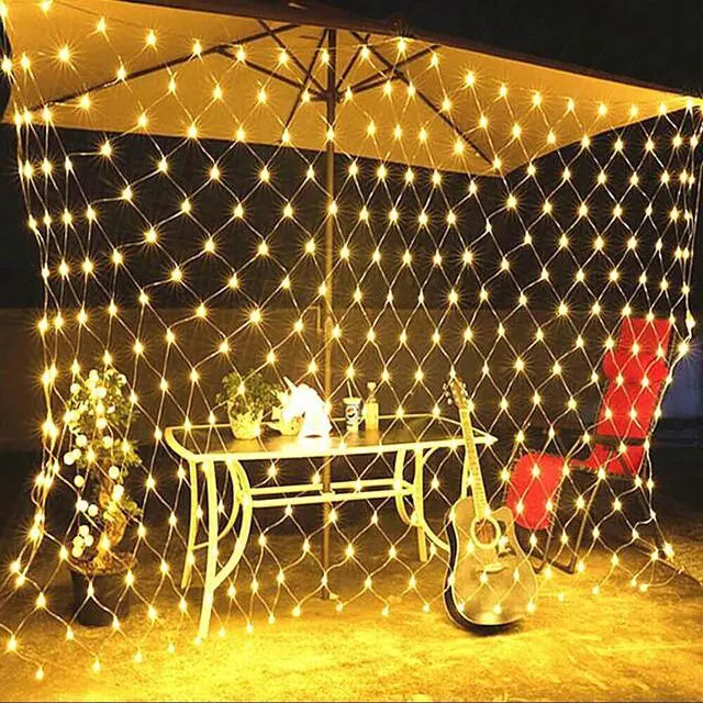 Solar Fairy Lights Wall of Light Net