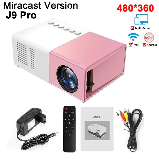 Wireless Movie & Game Projector 1000 lumens LED