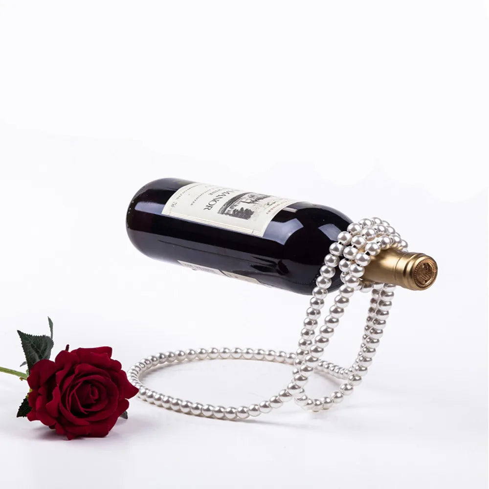 Floating Pearl Wine Rack, Magic Wine Display