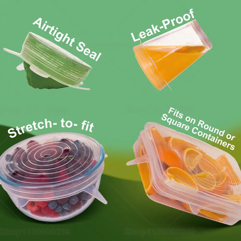 Reusable Stretchy Lids for Kitchen