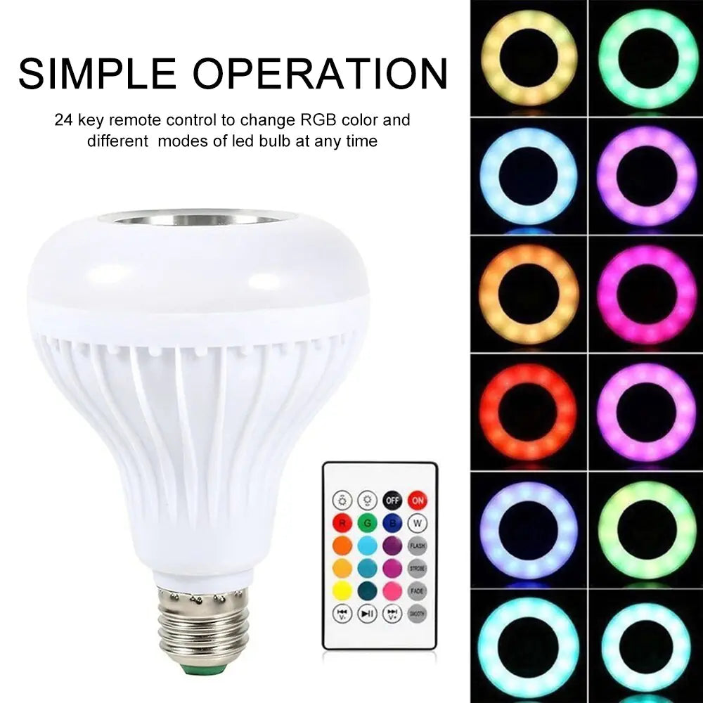 Musical Light Bulb, Bluetooth Light Bulb, Multi Colored