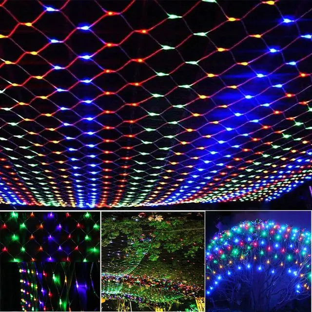 Solar Fairy Lights Wall of Light Net