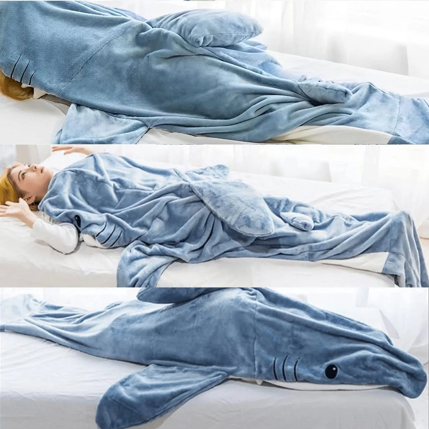 Shark Wearable Blanket, Cozy TV Watching