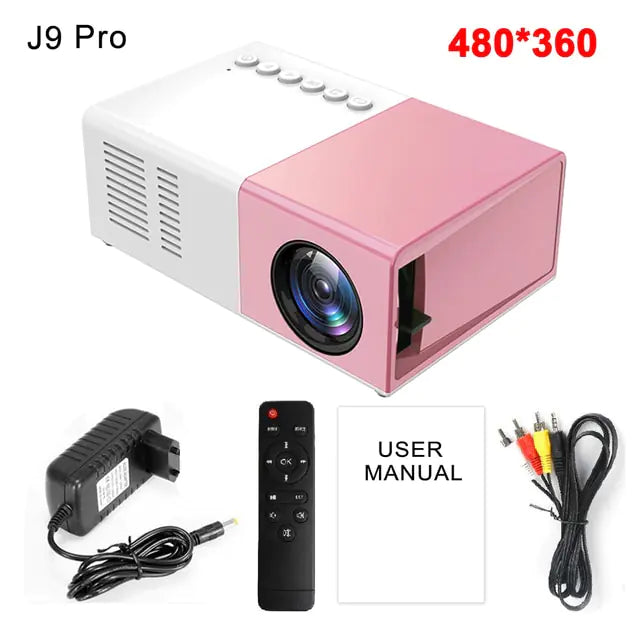 Wireless Movie & Game Projector 1000 lumens LED