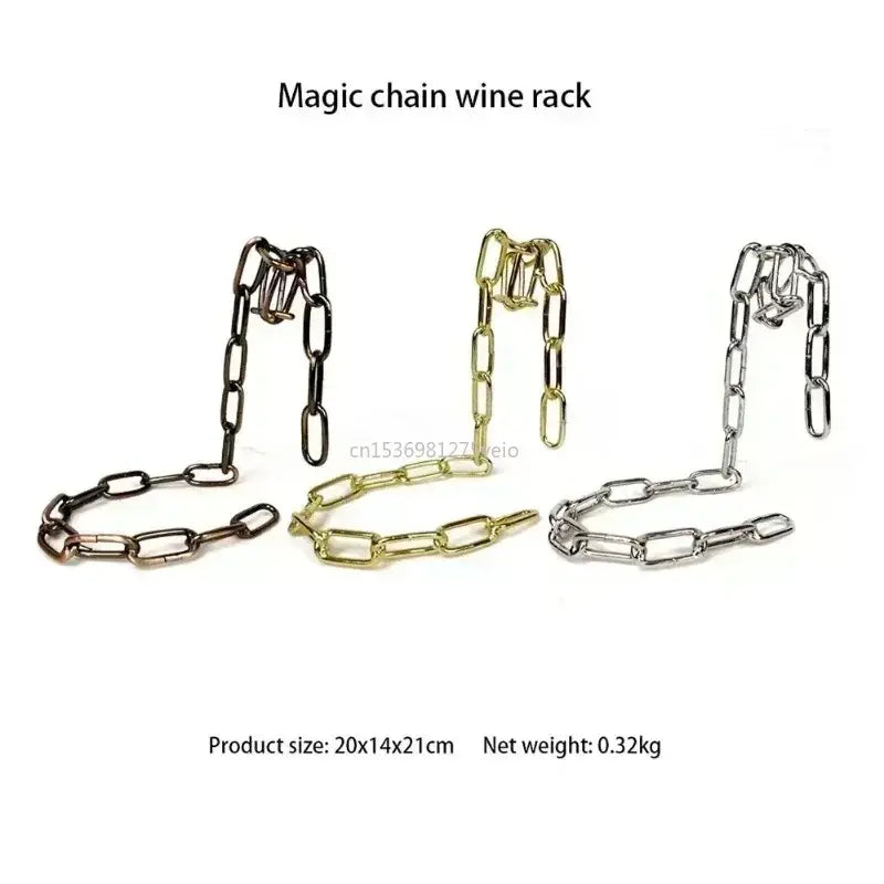 Floating Wine  Iron Chain Rack Display