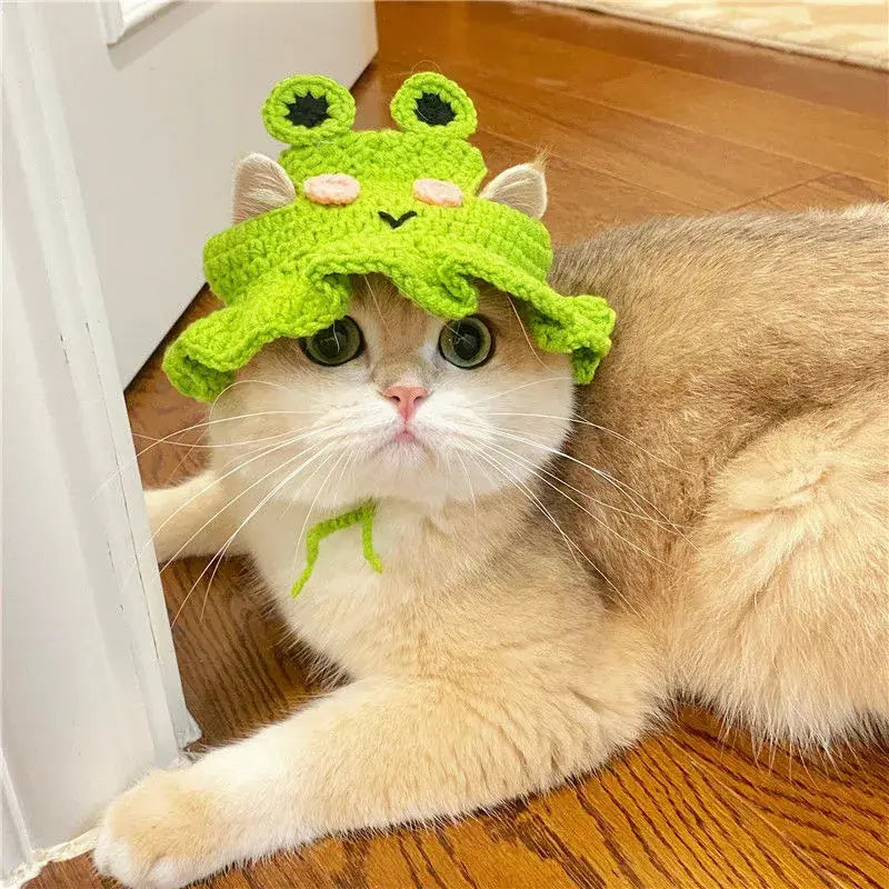 Hat for Cat, Cute Crocheted Kitty Hats