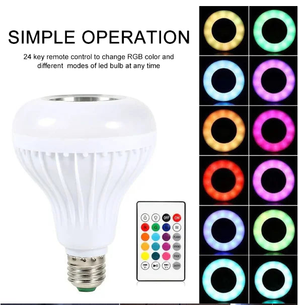 Musical Light Bulb, Bluetooth Light Bulb, Multi Colored