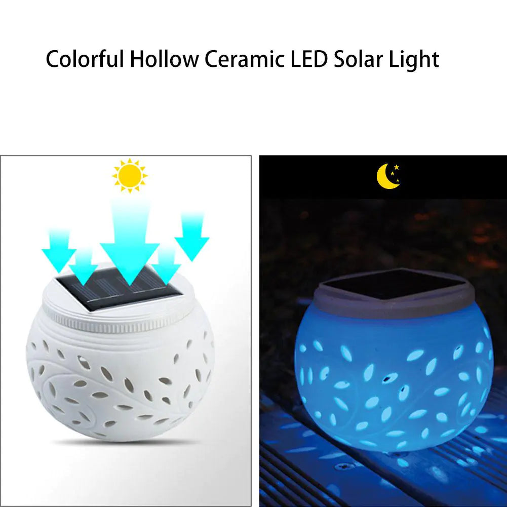 Porcelain Solar LED Lamp