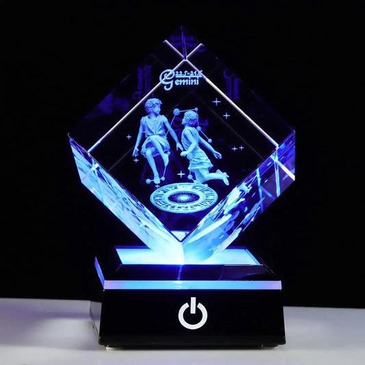 Zodiac Astrology 3D Glass Display