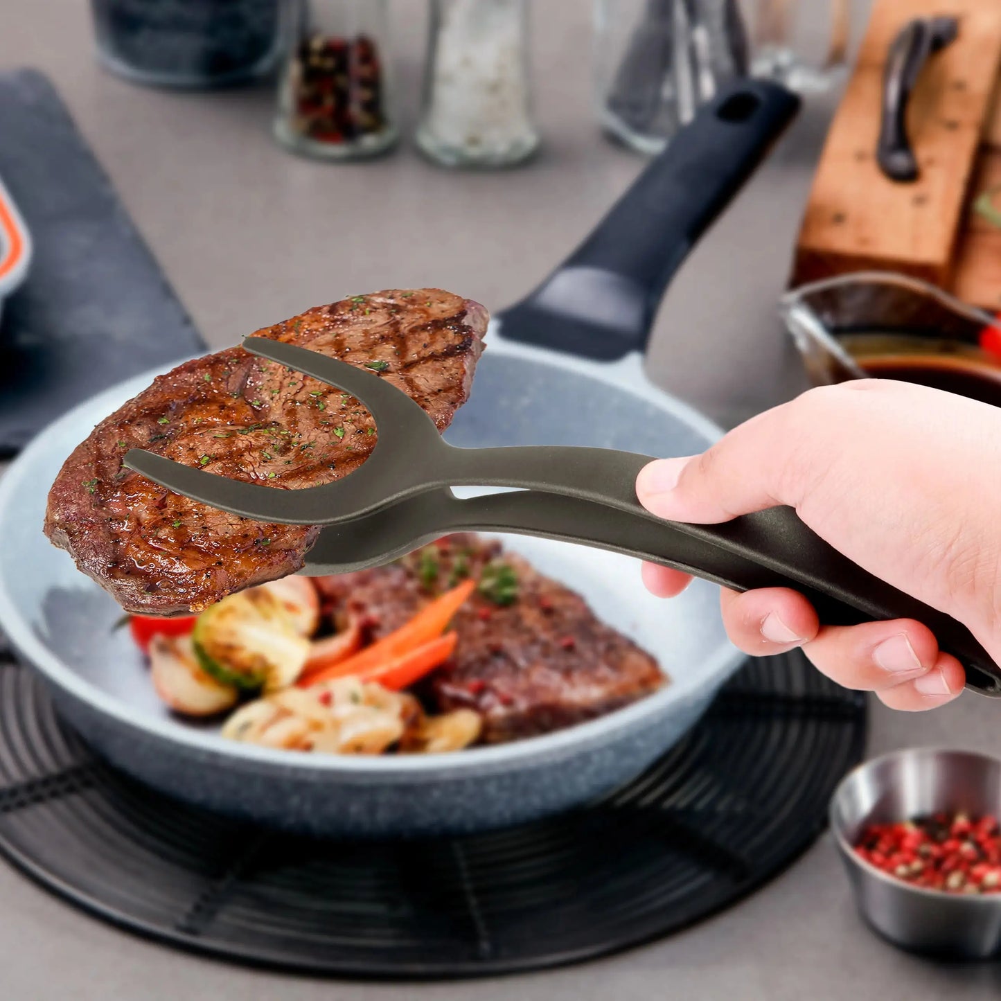 Gripper Flipper Spatula, Flip Anything With Ease