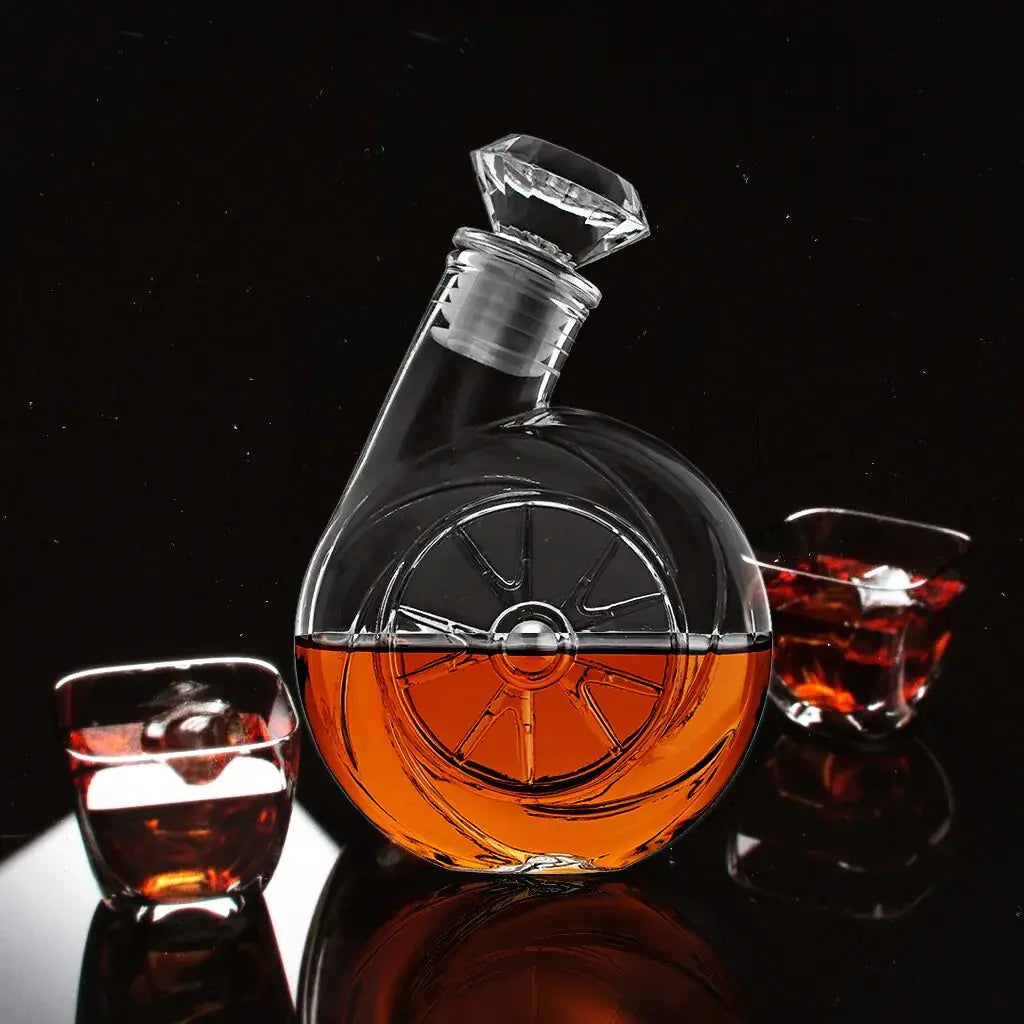 Elegant Heavy Glass Decanter