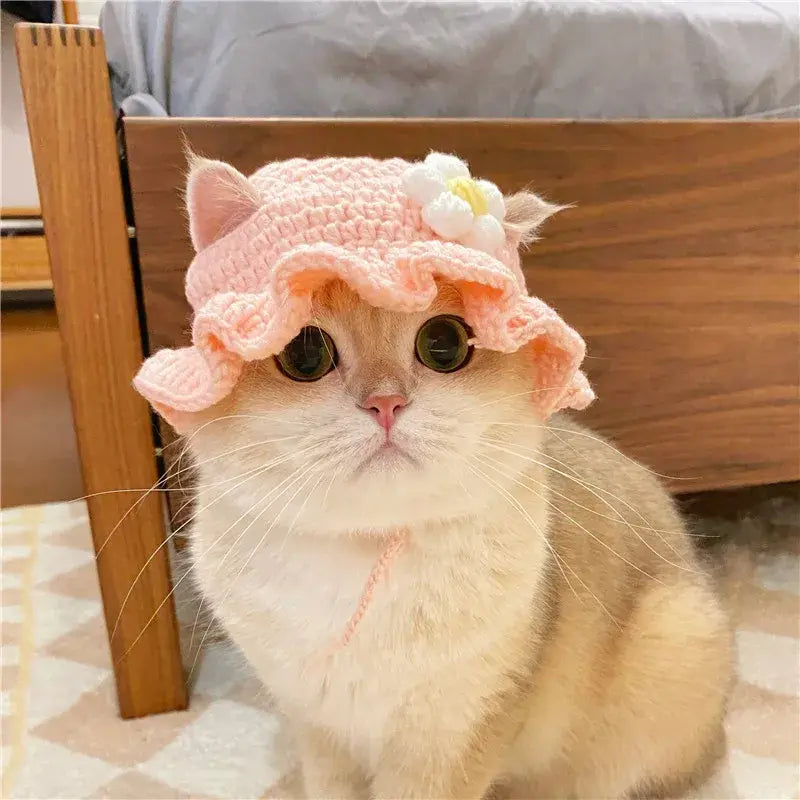 Hat for Cat, Cute Crocheted Kitty Hats